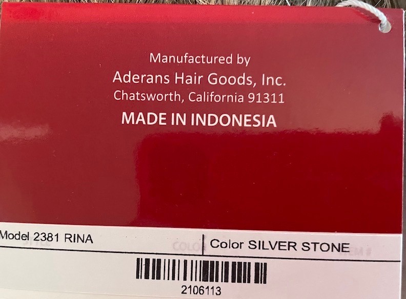 RENE of PARIS Better Quality Wigs Made Indonesia SZ Average Grey White NEW