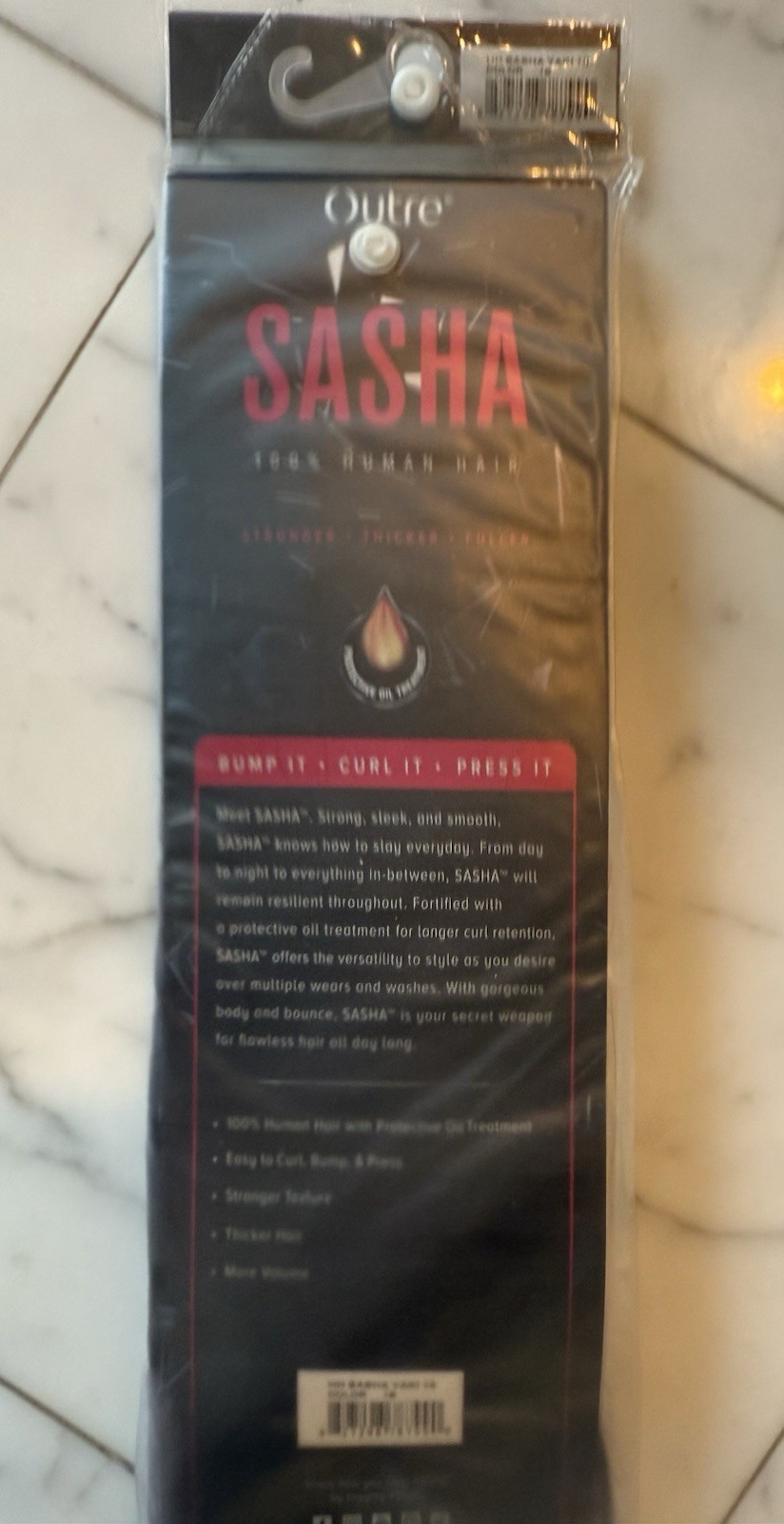 Sasha 100% Human Hair 10 Inch 1B (New)