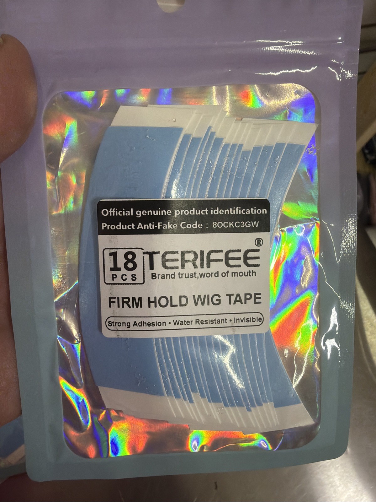 Wig Tape Firm Hold 5 Packs Strong Water Resistant Invisible Genuine