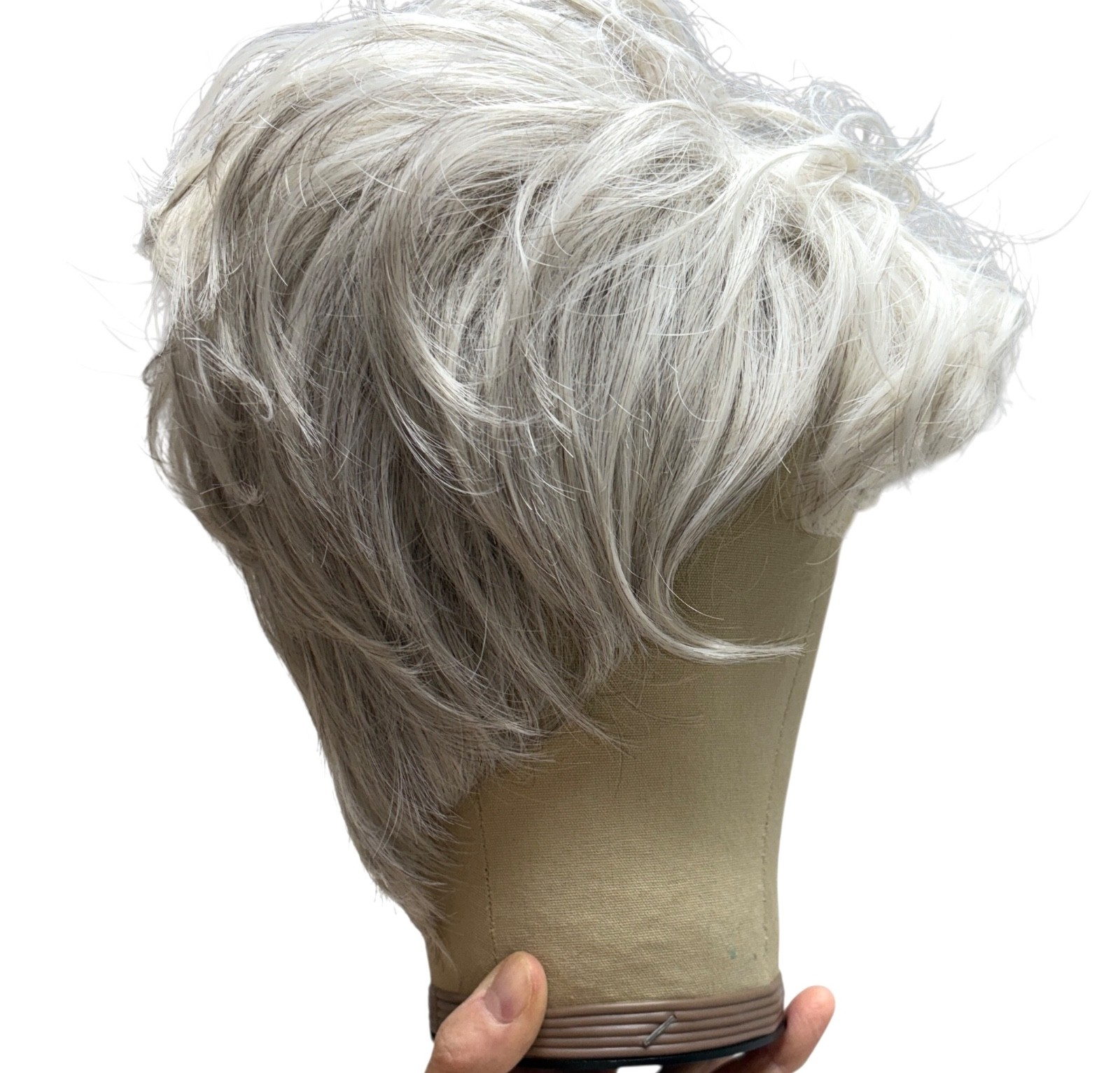 wig NWT in box COVER Ellen Wille Silver Mix short 2.2oz high heat mono-part