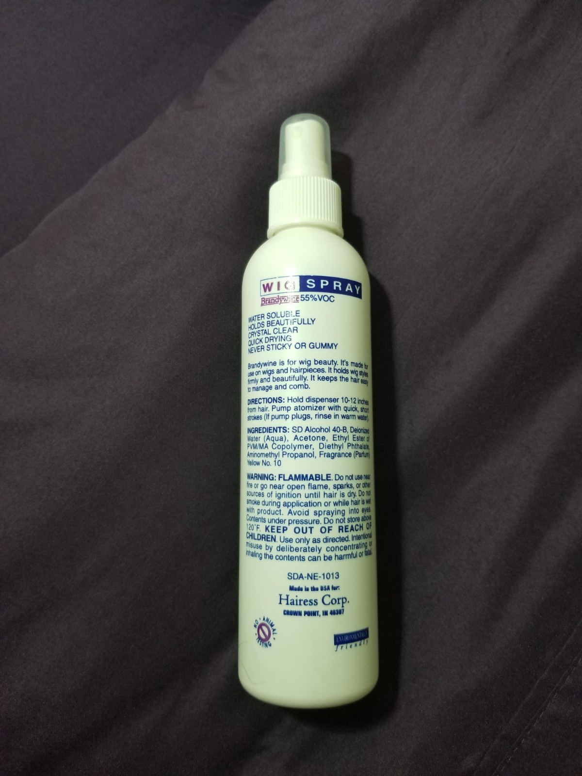 Brandywine Wig Shampoo & Hairspray 8oz. – GENTLY USED