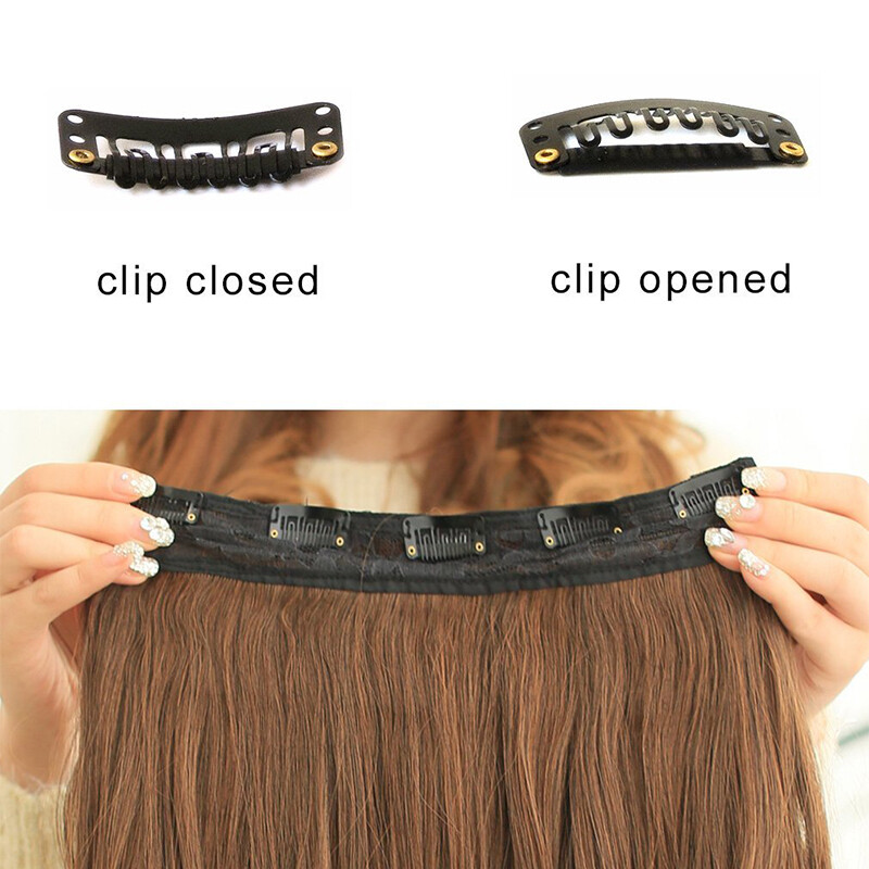 Clip In Hair Extensions 17″~30″ Synthetic Thick Half Head 1pcs Like Real Hair US