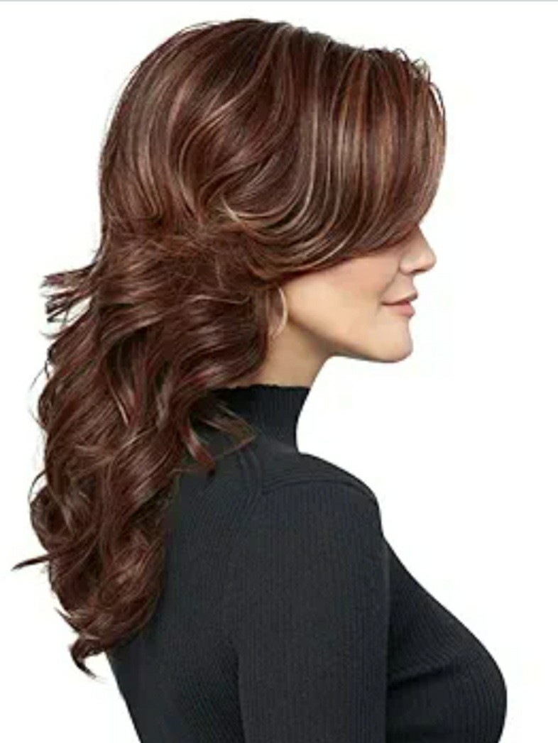 RAQUEL WELCH RL6/30 COPPER MAHOGANY STROKE OF GENIUS LONG WIG AVERAGE CAP NIB