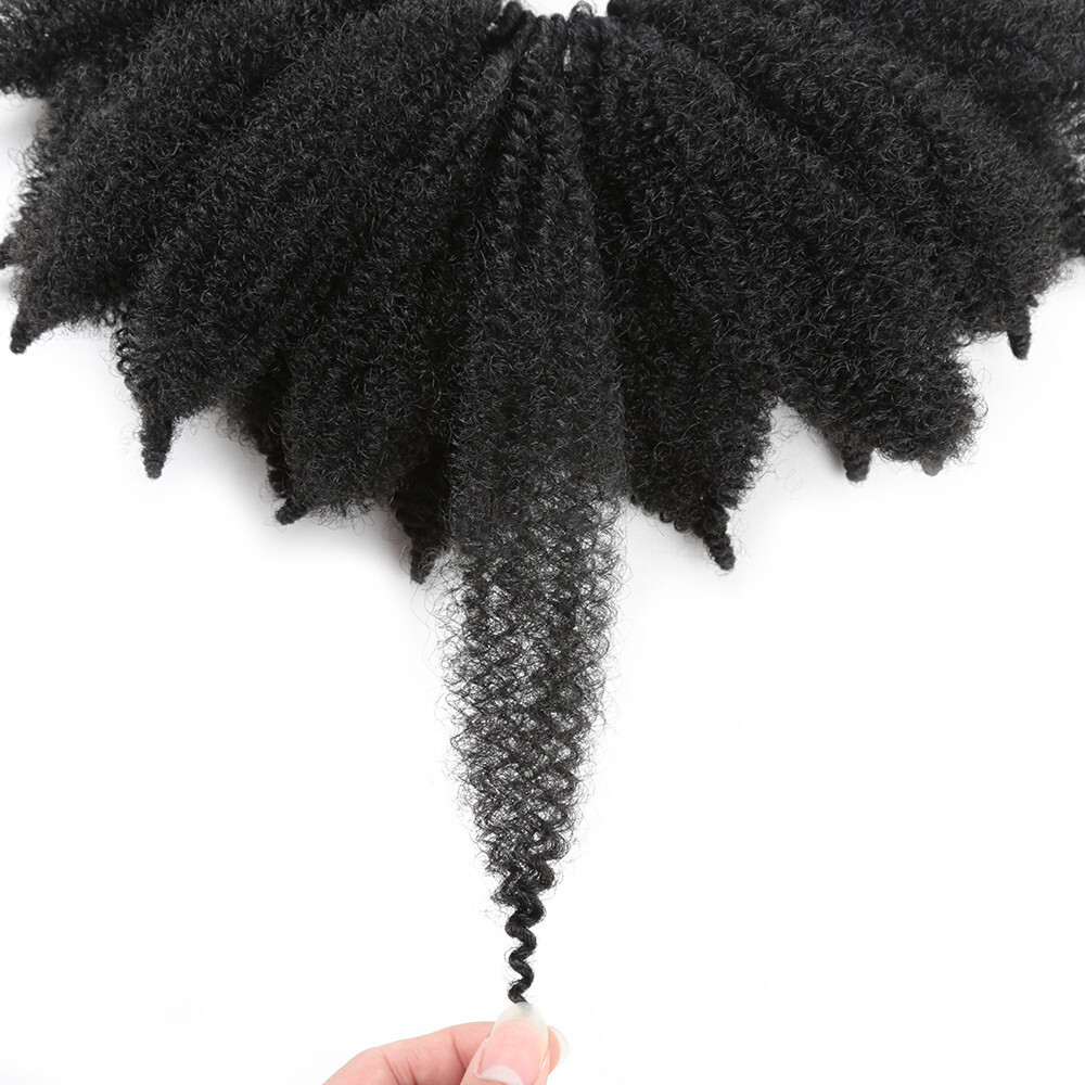 8″ Afro Kinky Curly Crochet Hair Bounce Marley Braids Hair Extensions Synthetic