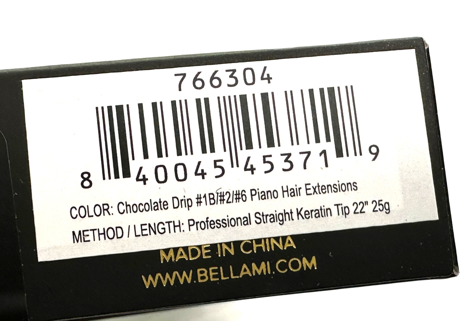 BELLAMI x Eric Vaughn Professional 25g Straight K-Tip 22″ Chocolate Drip #1B/2/6