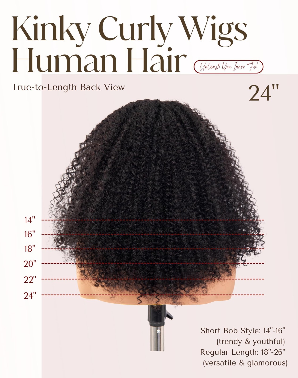 Kinky Curly Half Wig 100% Remy Human Hair | Glueless Flip Over Drawstring 3-in-1