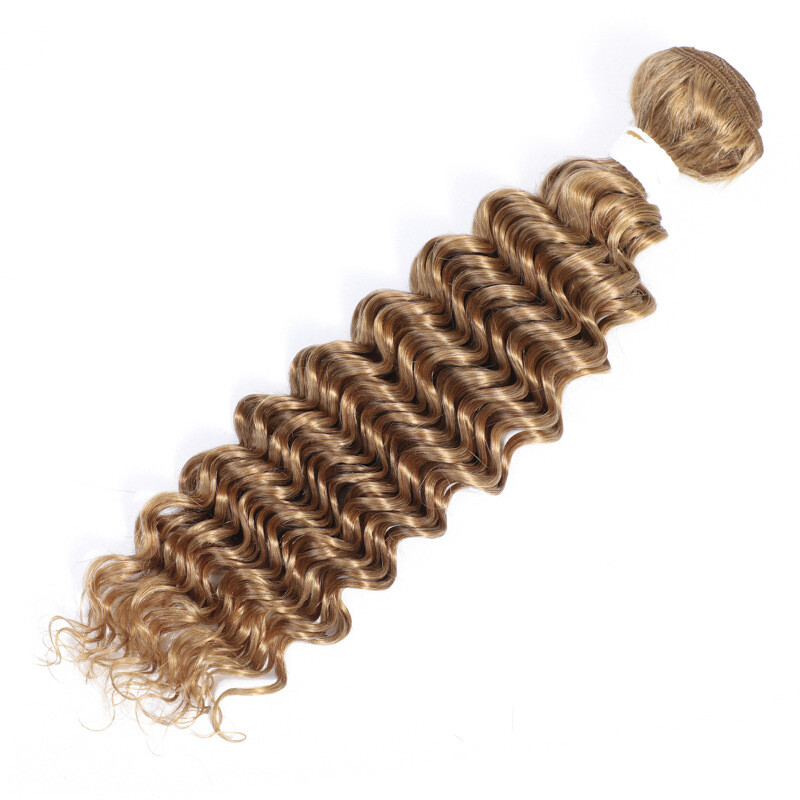 27# Color Deep Wave Ombre Color 10-26in 3 Bundles Brazilian 100% Human Hair