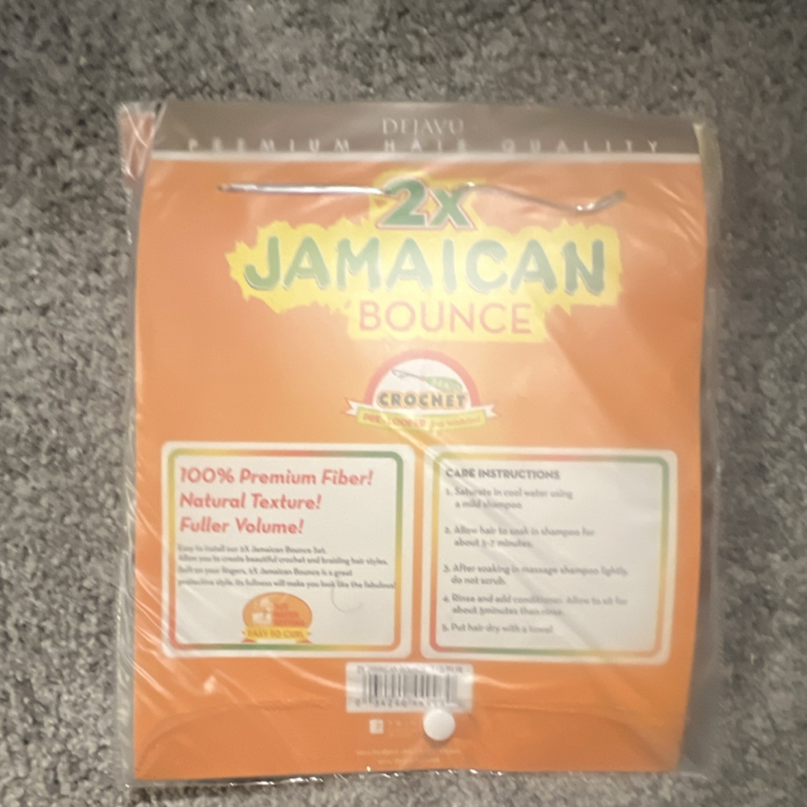 Dejavu 2X Jamaican Bounce Pre-Looped Crochet Curly Hair Extension T1B/BU