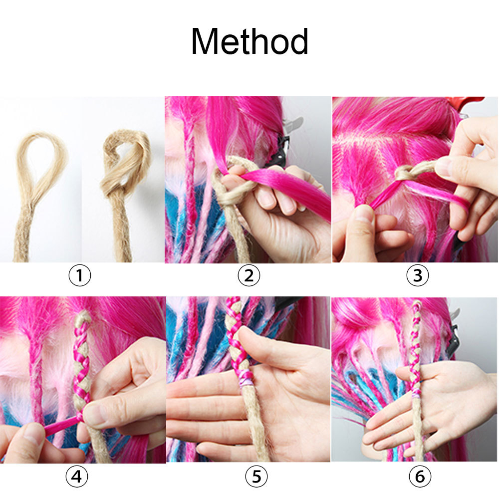 1PCS 20″ Handmade Dreadlocks SE Dreads Hip Hop Locks Synthetic Dreads Extensions