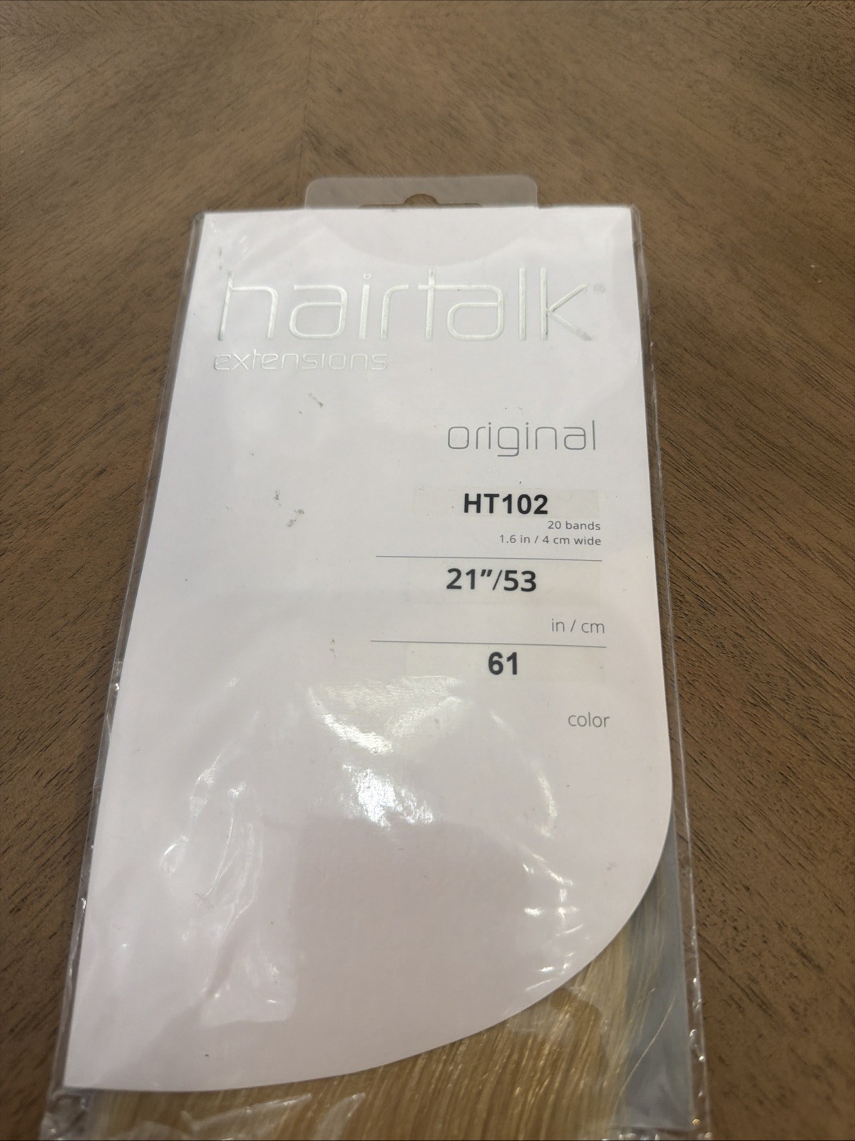 Hairtalk Extensions Original Pro 21in Color 61 HT101P 20 Bands