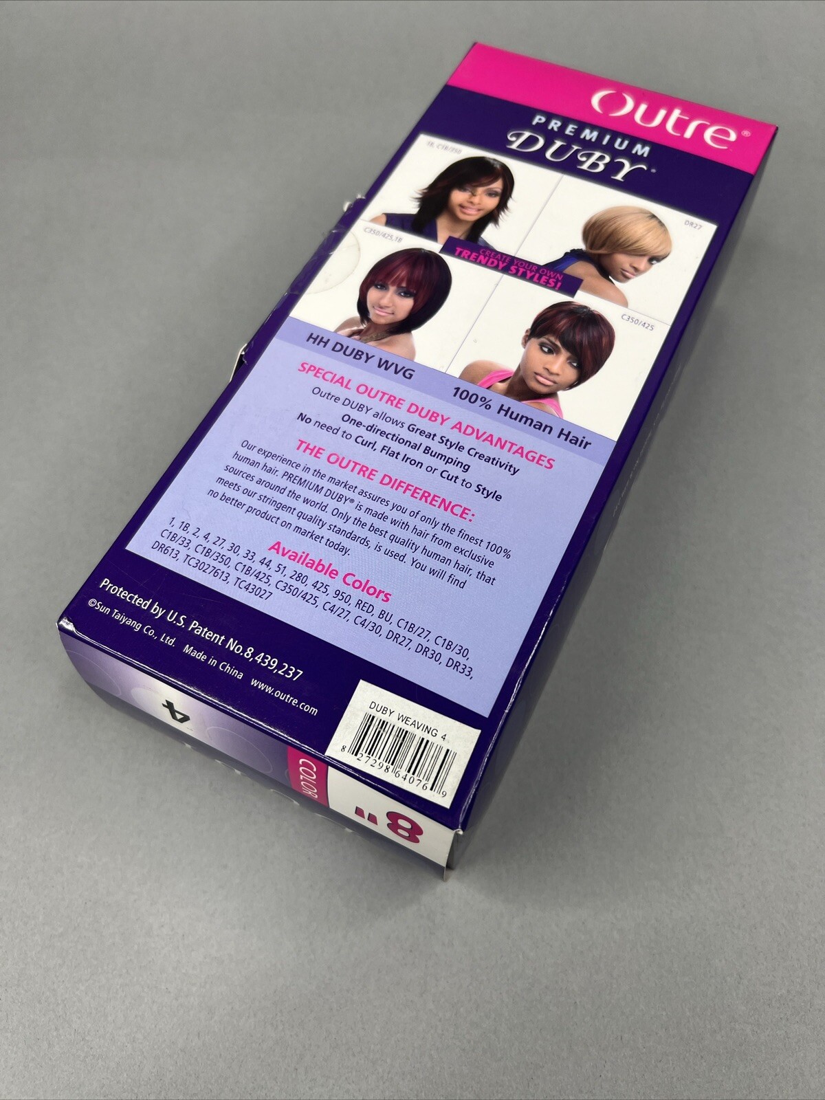 8″ #4 Dark Brown Duby Bob Human Hair Extensions Outre Weft Sew in or Bonding
