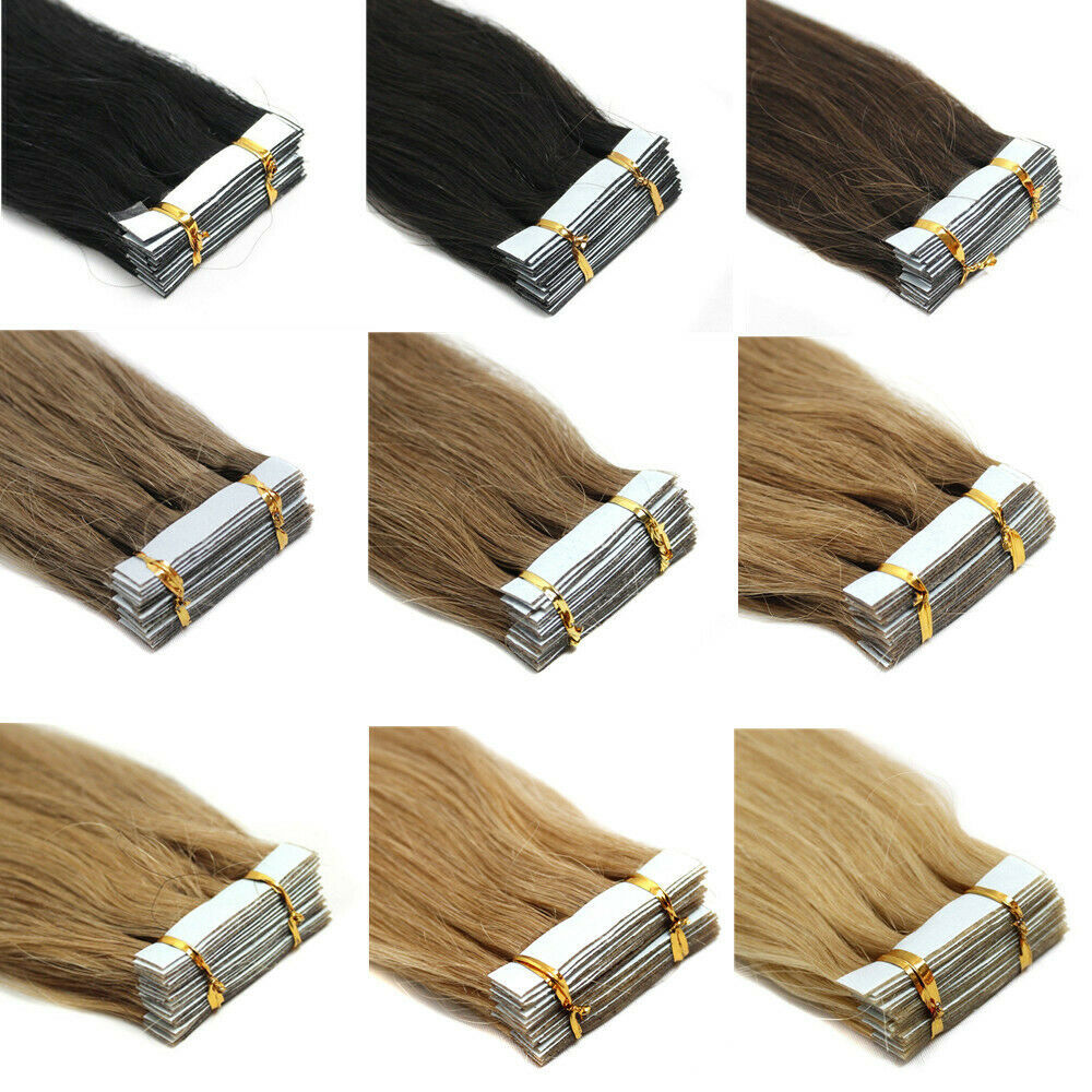 Invisible Tape in Remy Human Hair Extensions Skin Weft Real Fashion Hair20/40pcs