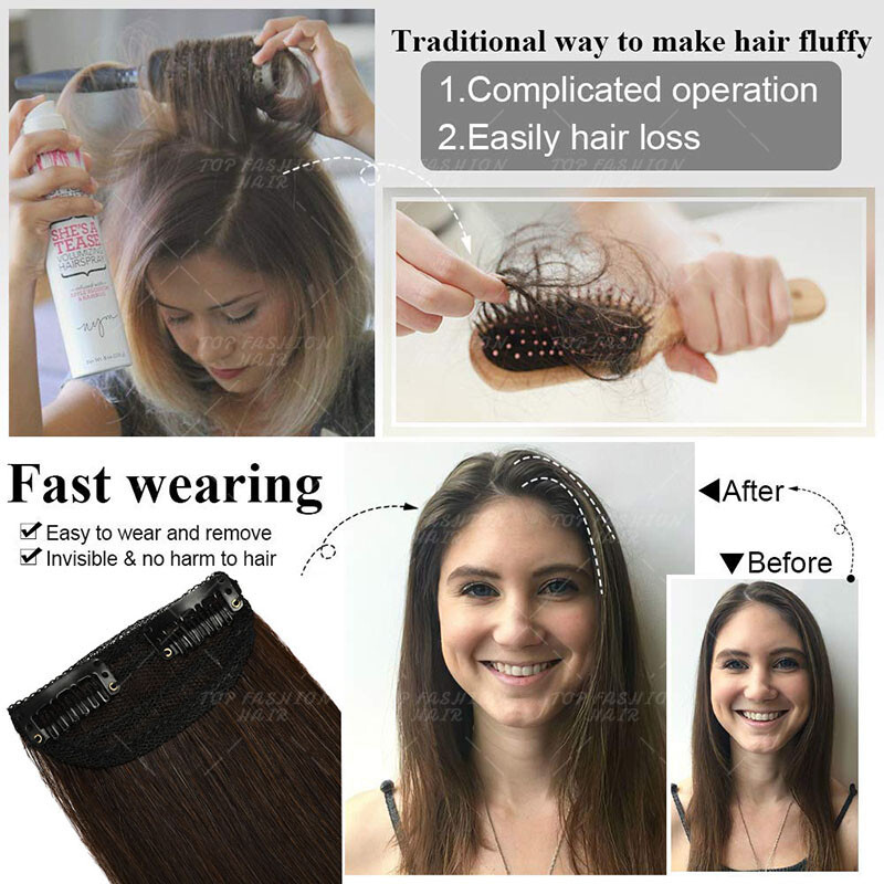 INVISIBLE Clip Ins 100% Remy Human Hair Extensions Blad Root Patch THICK Blonde