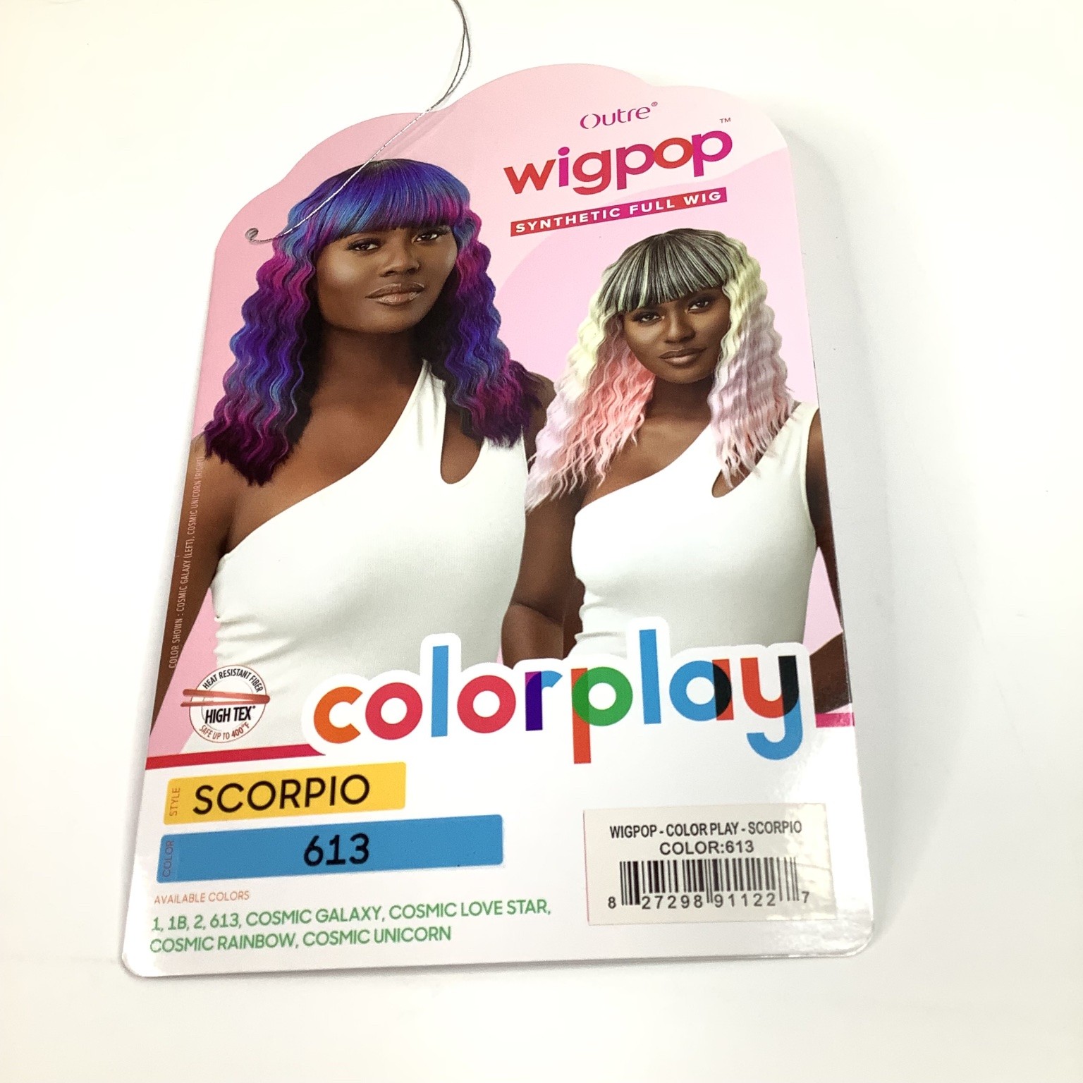 Outre Wigpop Colorplay SCORPIO Synthetic Full Wig 613 Blonde Heat Friendly