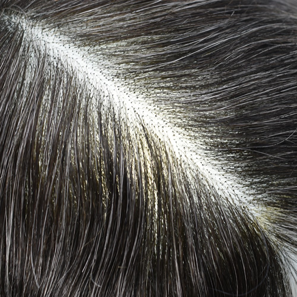 French Lace Mens Toupee Human Hair Replacement System Toupee for Men Hairpiece