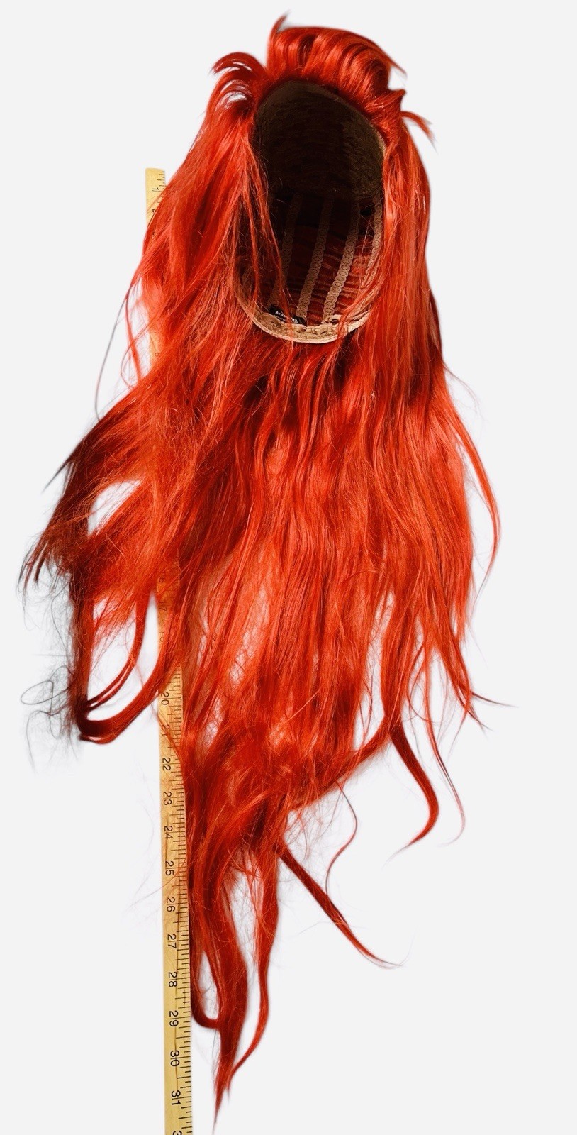 Arda Wigs Little Mermaid Wig Long Red Hair Cosplay Halloween Costume Hair