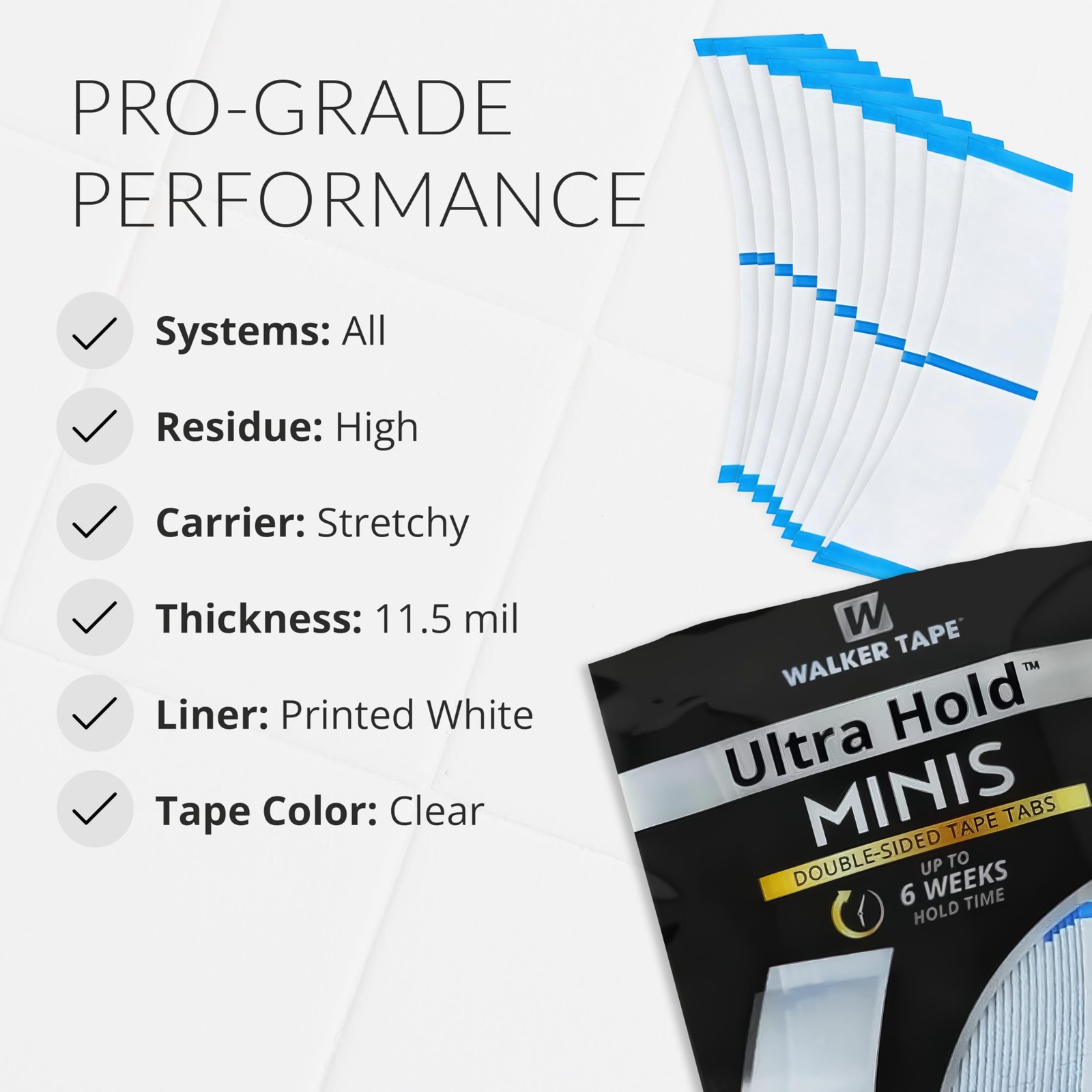 Ultra Hold Mini Tabs, Double Sided Wig Tape Tabs for Lace Systems and Tape in…