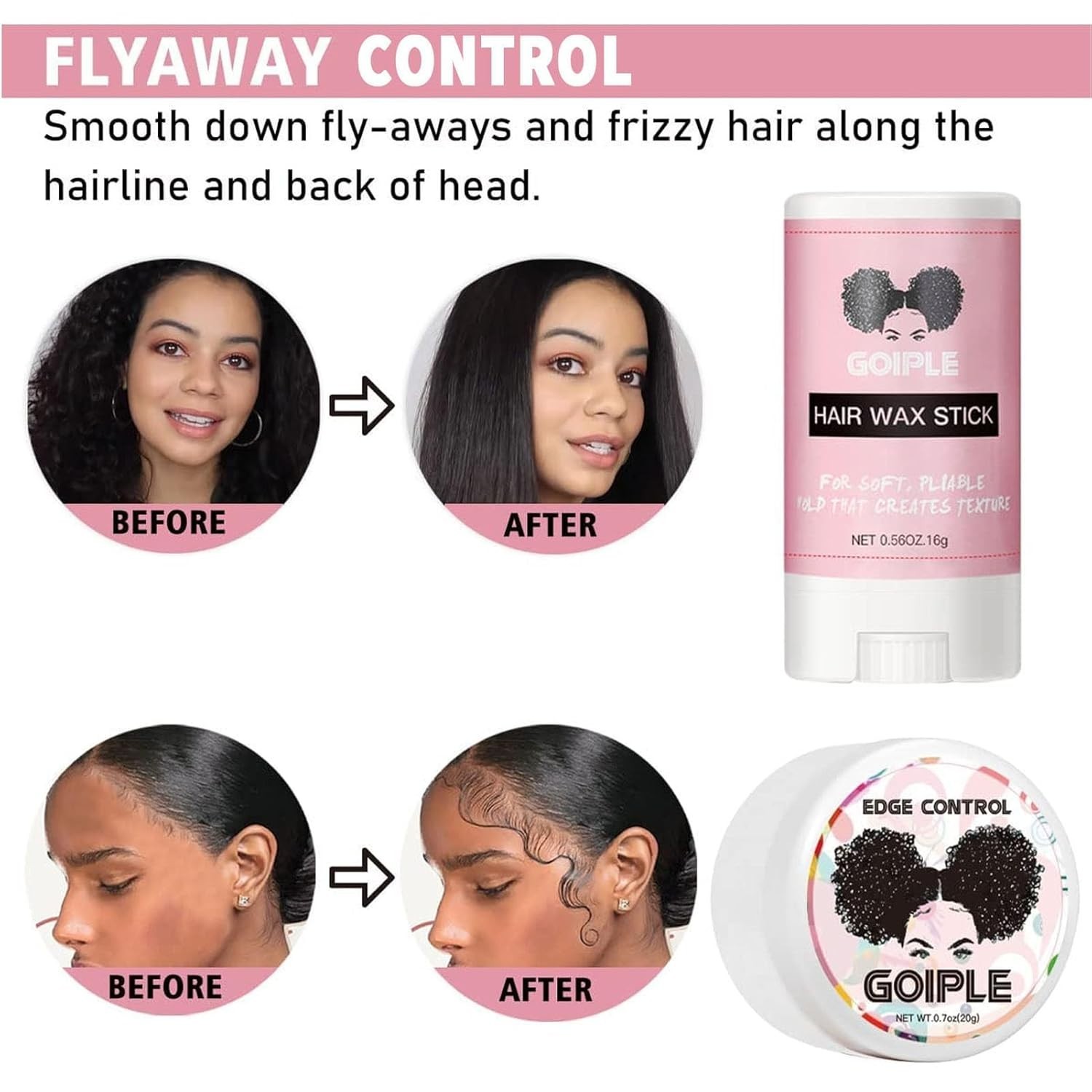 Lace Front Wig Glue Set – Waterproof With Tools, Hair Wax Stick, Remover, Edg…
