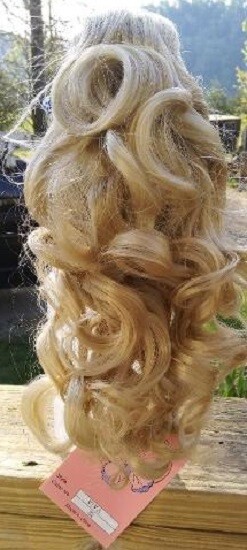 NEW STYLE Long Curls 14″ Ponytail Clip In Hair Piece NWT Color #22 Light Blonde