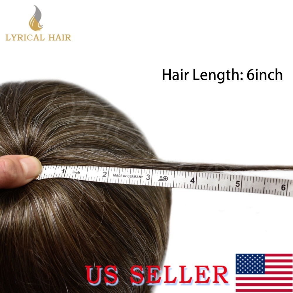 French Lace Front Mens Toupee Human Hair Natural Light Hair System Unit For Men