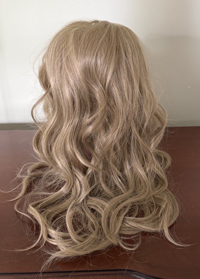 Blonde lace front wavy wig high quality heat resistant new