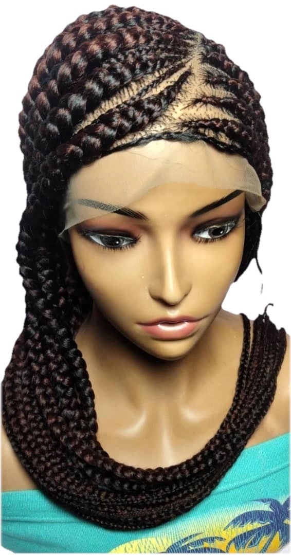 Braided Wig. Large Cornrow Braids. Full Lace With Baby Hair