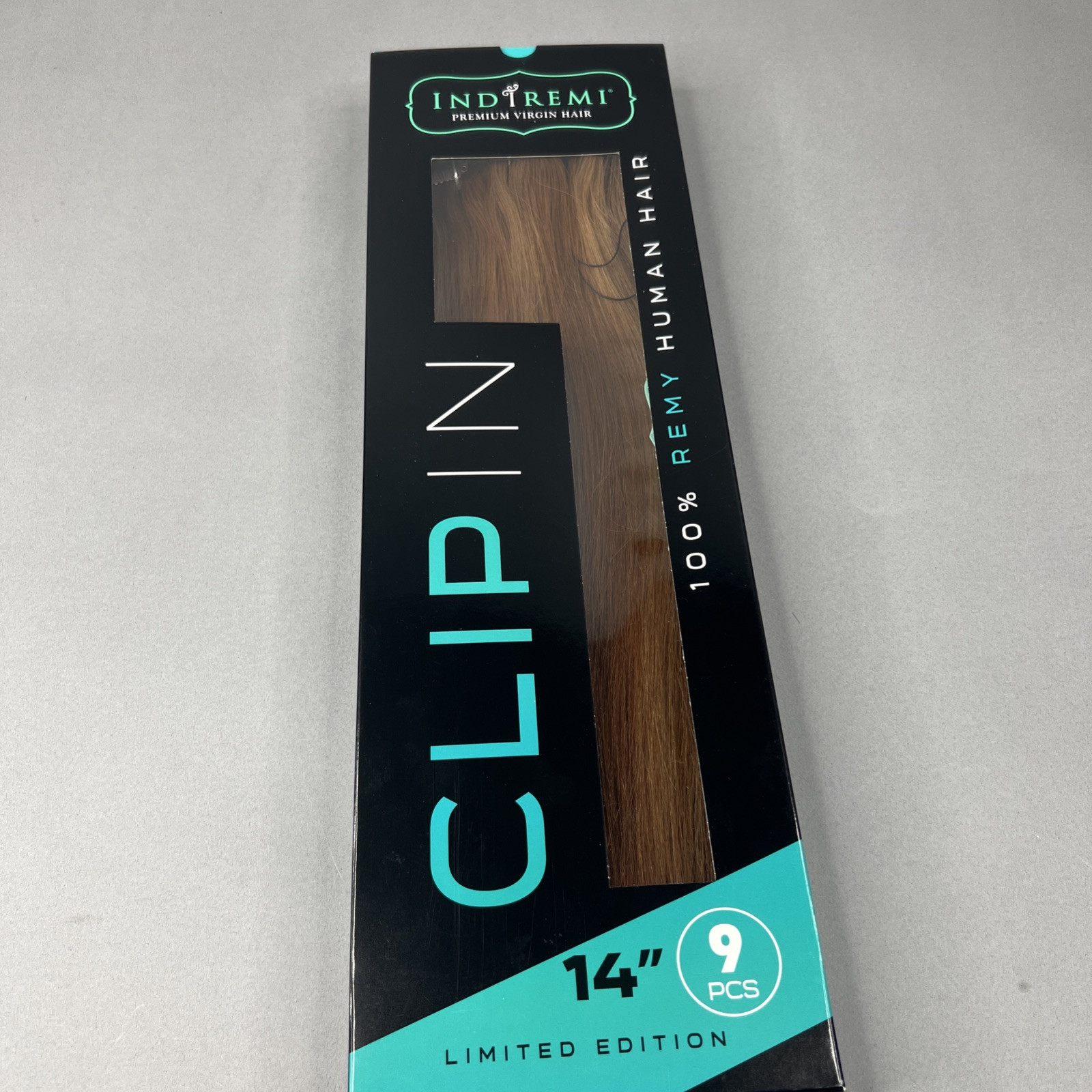 Indi Remi 9 Pc 14” Clip-in #27/30 Honey Blonde & Brown Straight Virgin Remi Hair