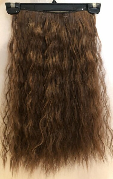 Long Wavy Deluxe Natural Looking Synthetic Hair Extension Clip In + Free Gift
