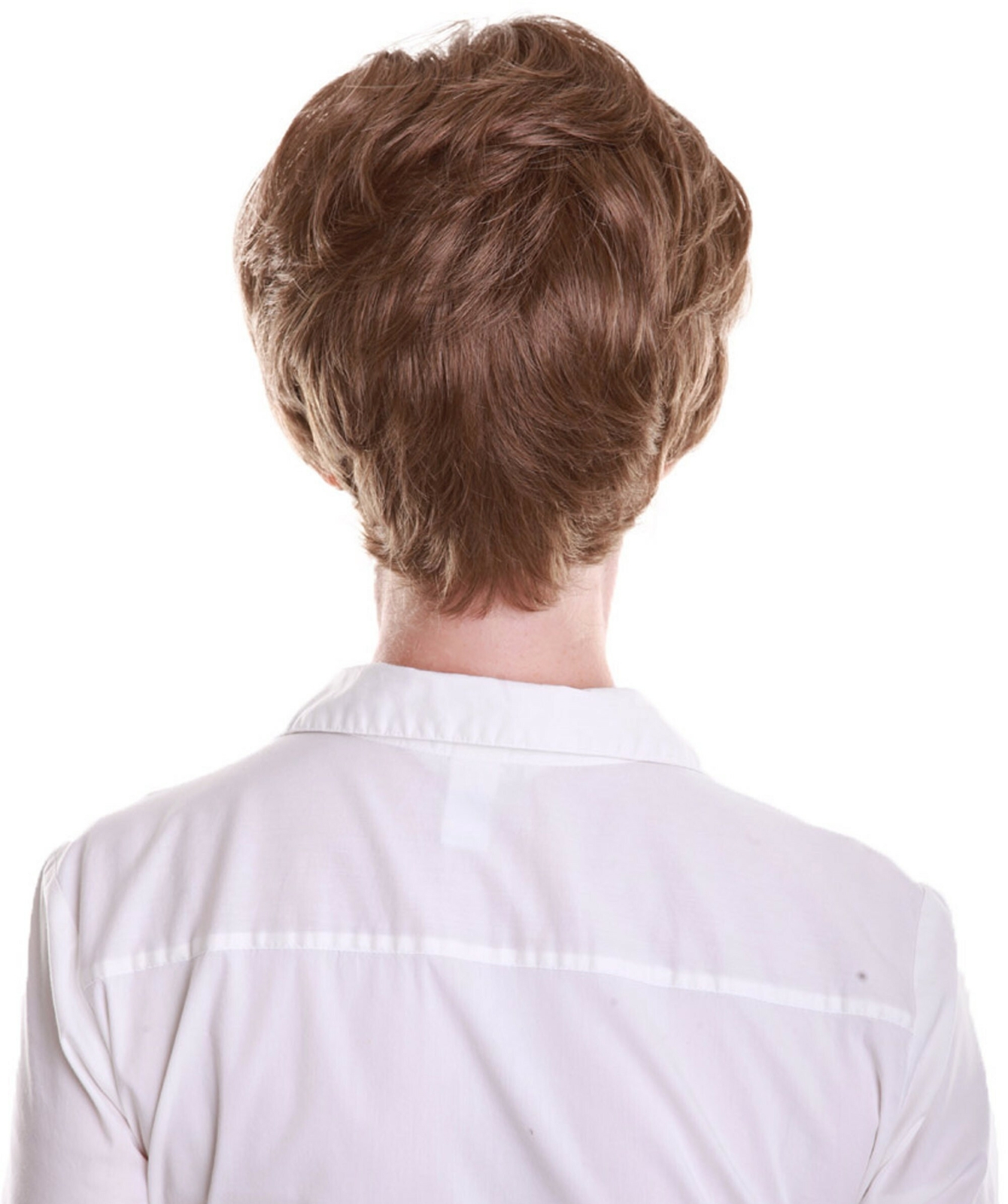 Sophia – Straight Kanekalon Synthetic Fiber Full Wig, 1.5-6 in, Ash Light Brown