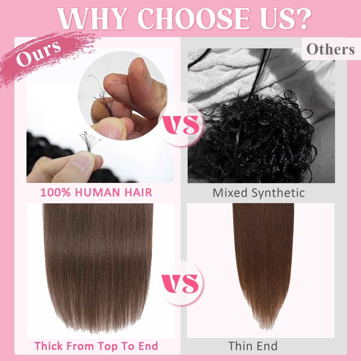 Clip in Hair Extensions Real Human Hair 3.6oz/100g Clip ins 100% Brazilian Re…