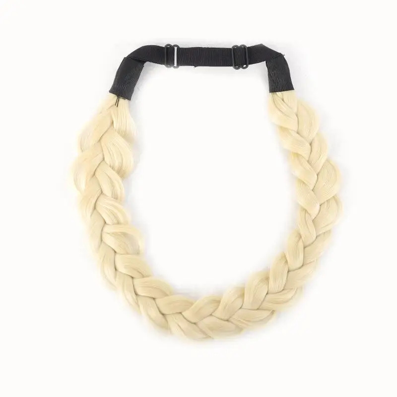 1 Pcs Synthetic Premium Adjustable Handmade Wig Braided Elastic Band Hair Fashio