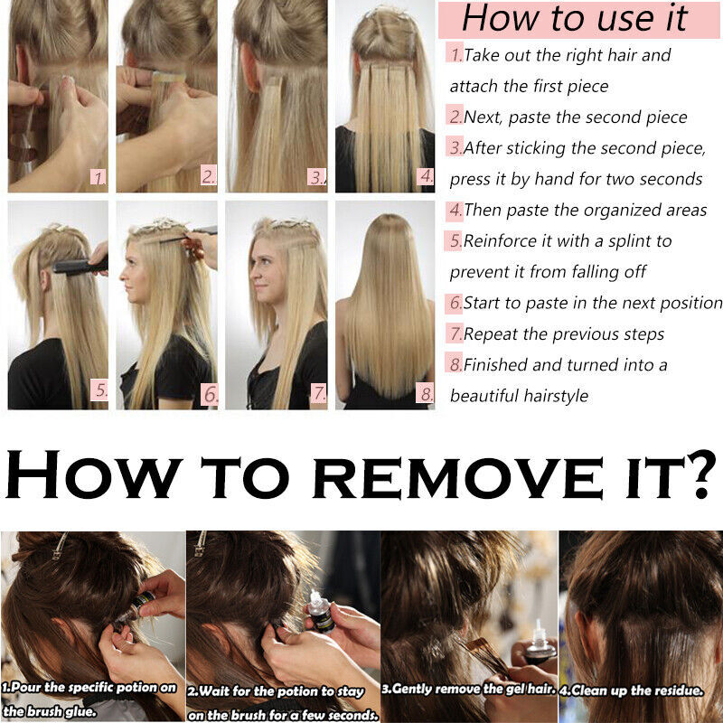 24 inches 100% Remy Human Hair Skin Tape in Hair Extensions # 9-60A Free Cut