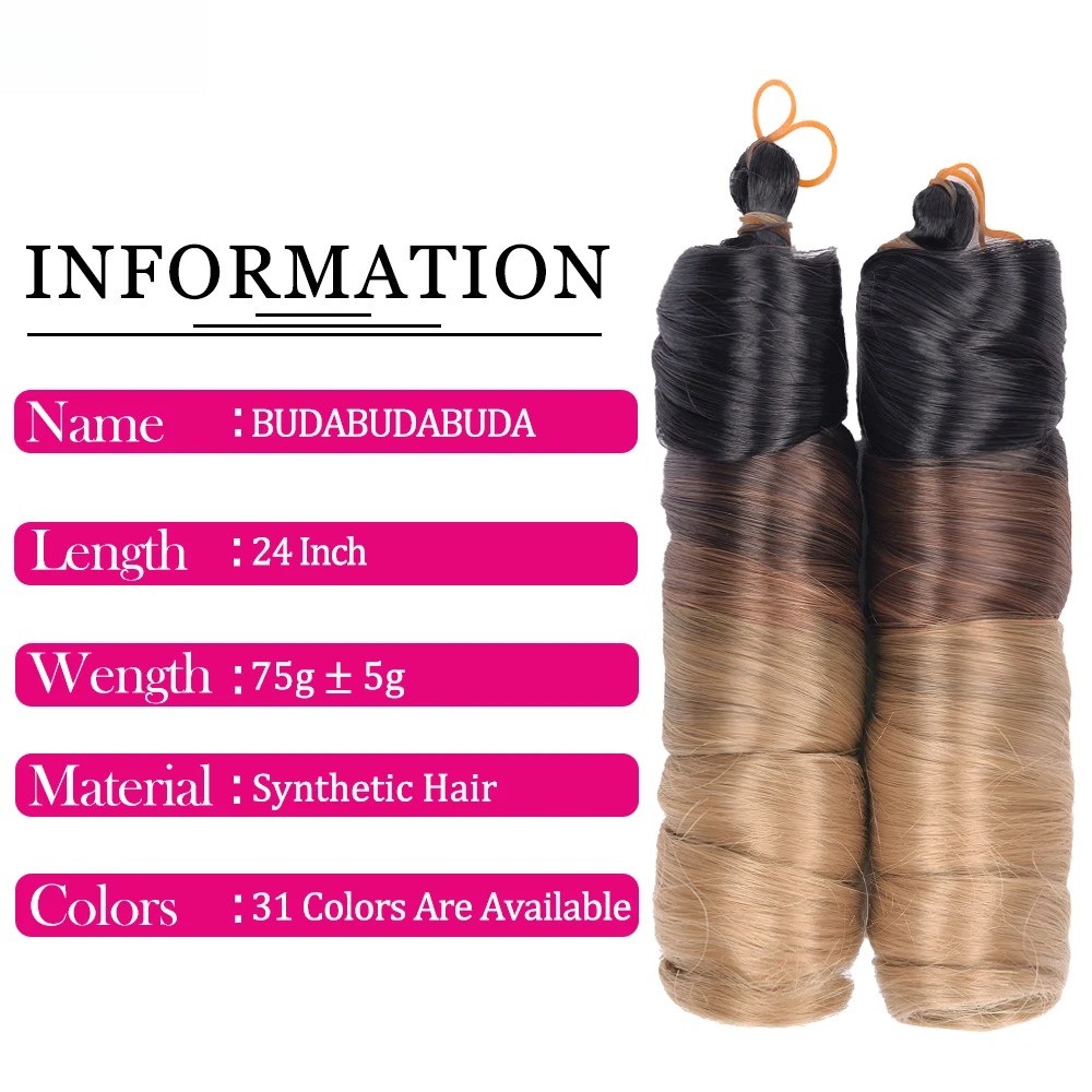 Pre Stretched 24Inch Synthetic Loose Wave French Curls Braiding Hair Extensions