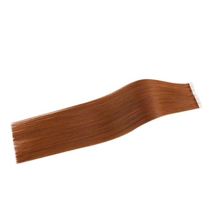Sunny Hair TAPE-IN 18in Copper Red Virgin Human Hair Extensions TP_33_50G3