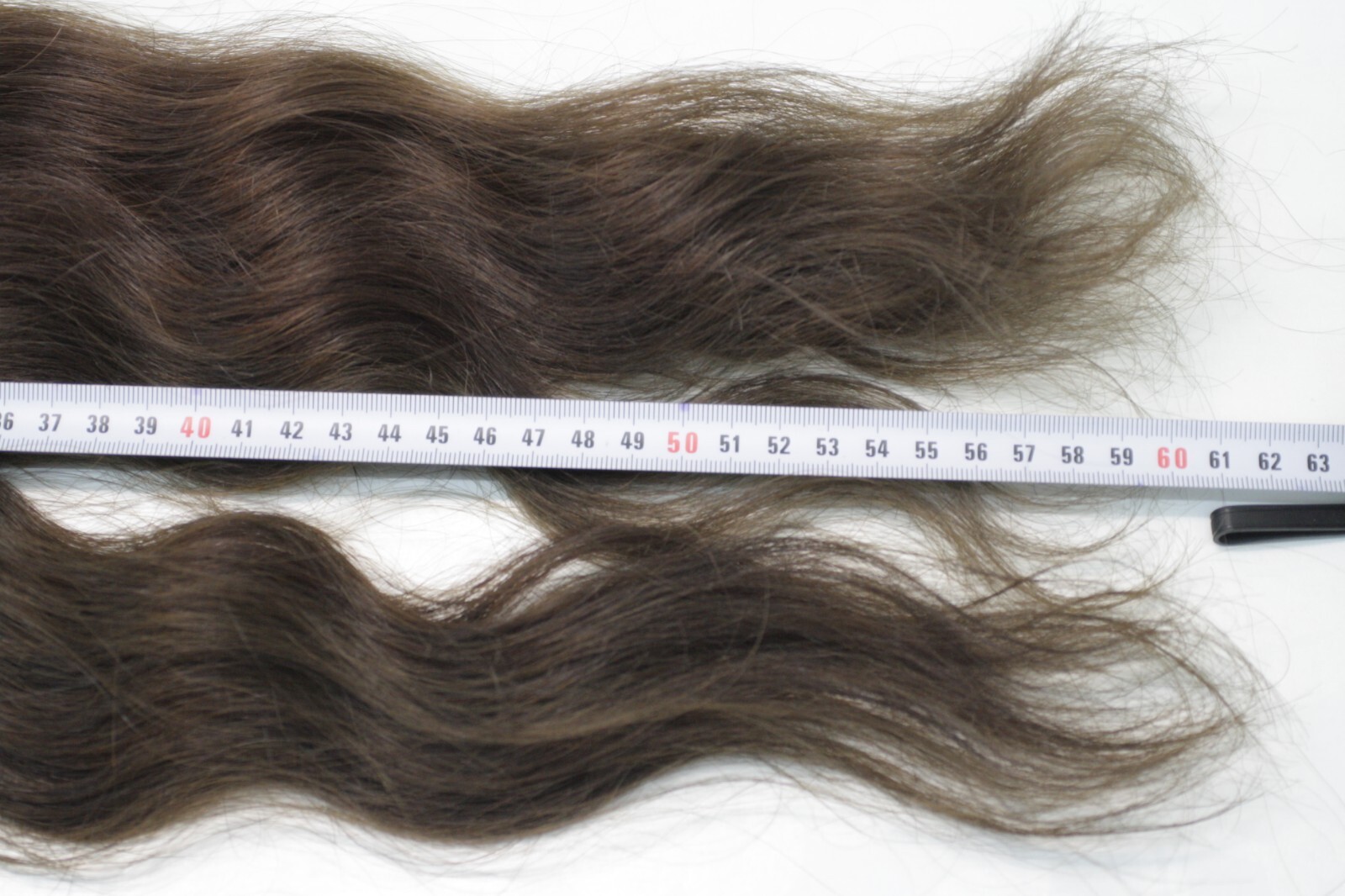 Hair set Natural European Hair Dark Brown. Weft with clips 60cm/24″ 156gr/5.5oz