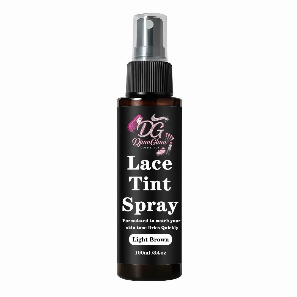 DjamGlam Cosmetics Lace Tint Spray, Light Brown, 100ml/3.4oz