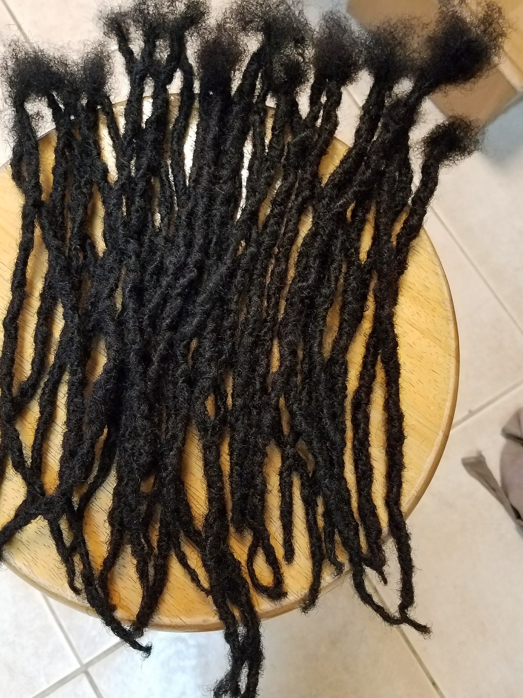 100% Human Hair 1 cm thick dreadlocks handmade 4,10,20,40,80 pc 10″, 12″, 15″ .