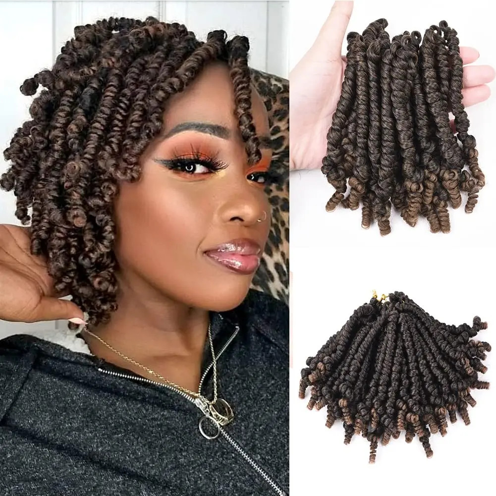 Passion Spring Twist Crochet Hair Pretwisted Pre Looped Braids Hair Extensions