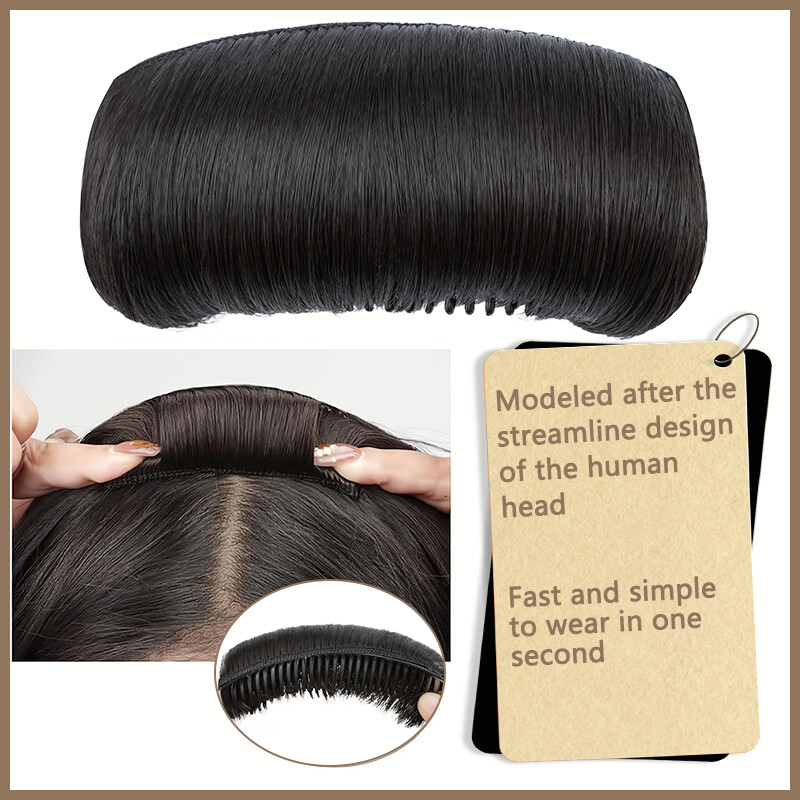 Women Volume Bump Inserts Hair Bun False Hair Clip Hair Pad Insert Styling Tool
