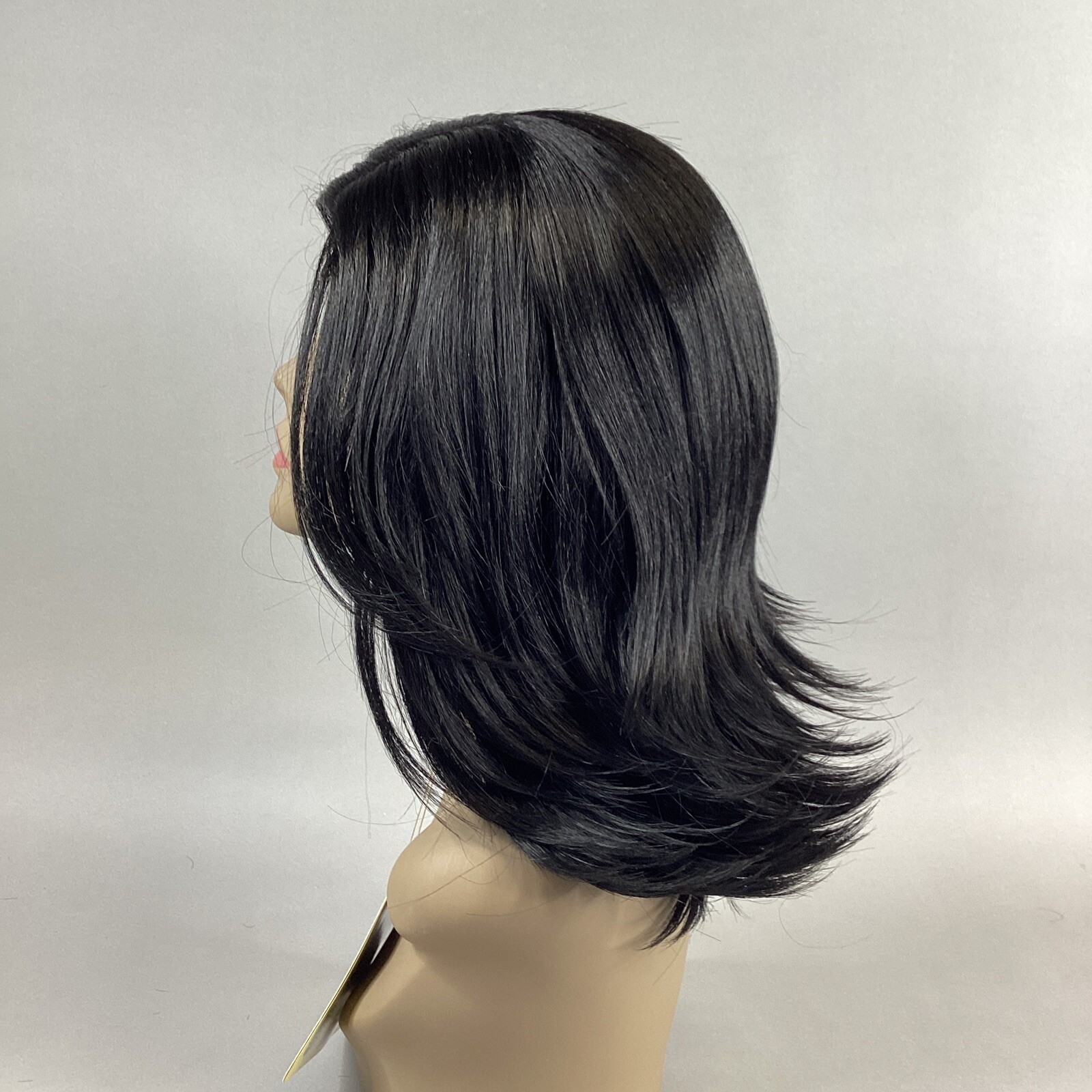 Sterling 14” Straight #1B Off Black Premium Synthetic Lace Part Wig