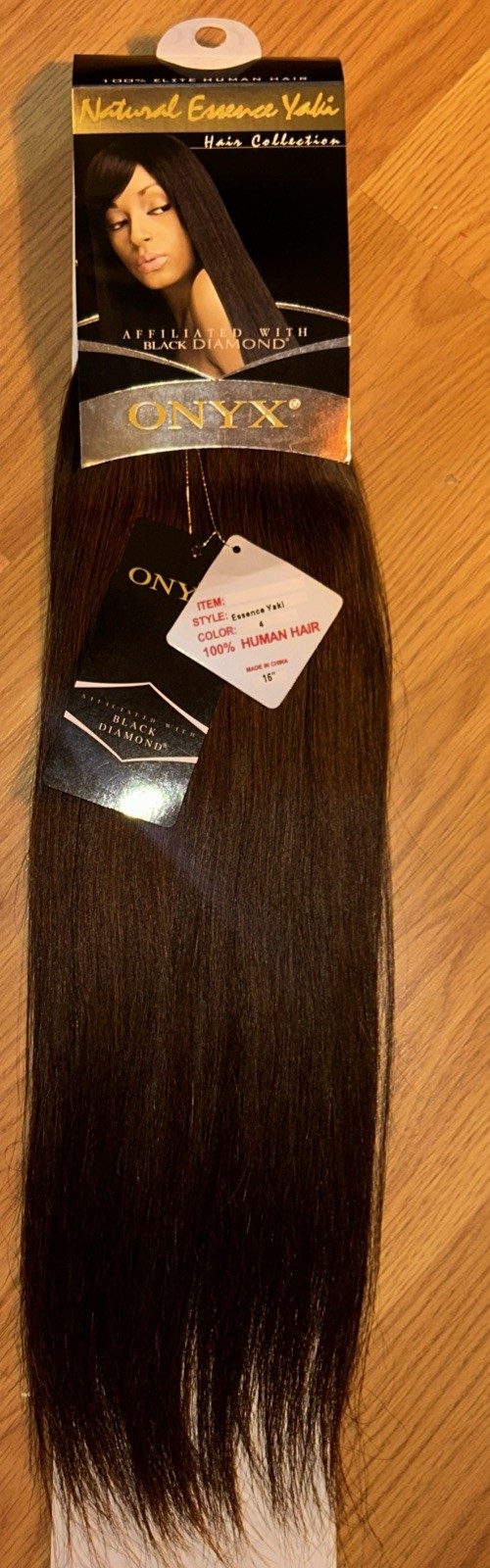 100% Human Hair. Black Diamond Onyx. 16”inch. Color #4. 1 Pack For $35