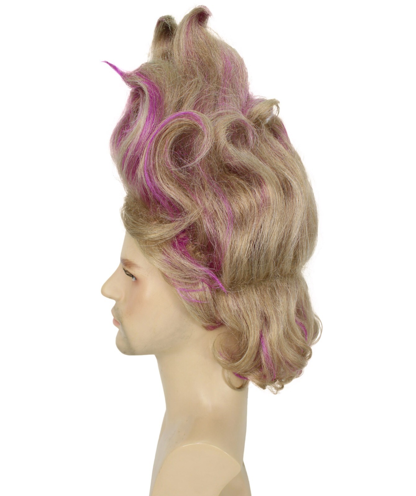 HPO Adult Men’s Anime Sea Witch Brown Updo Wig, Perfect for Halloween, HM-1665