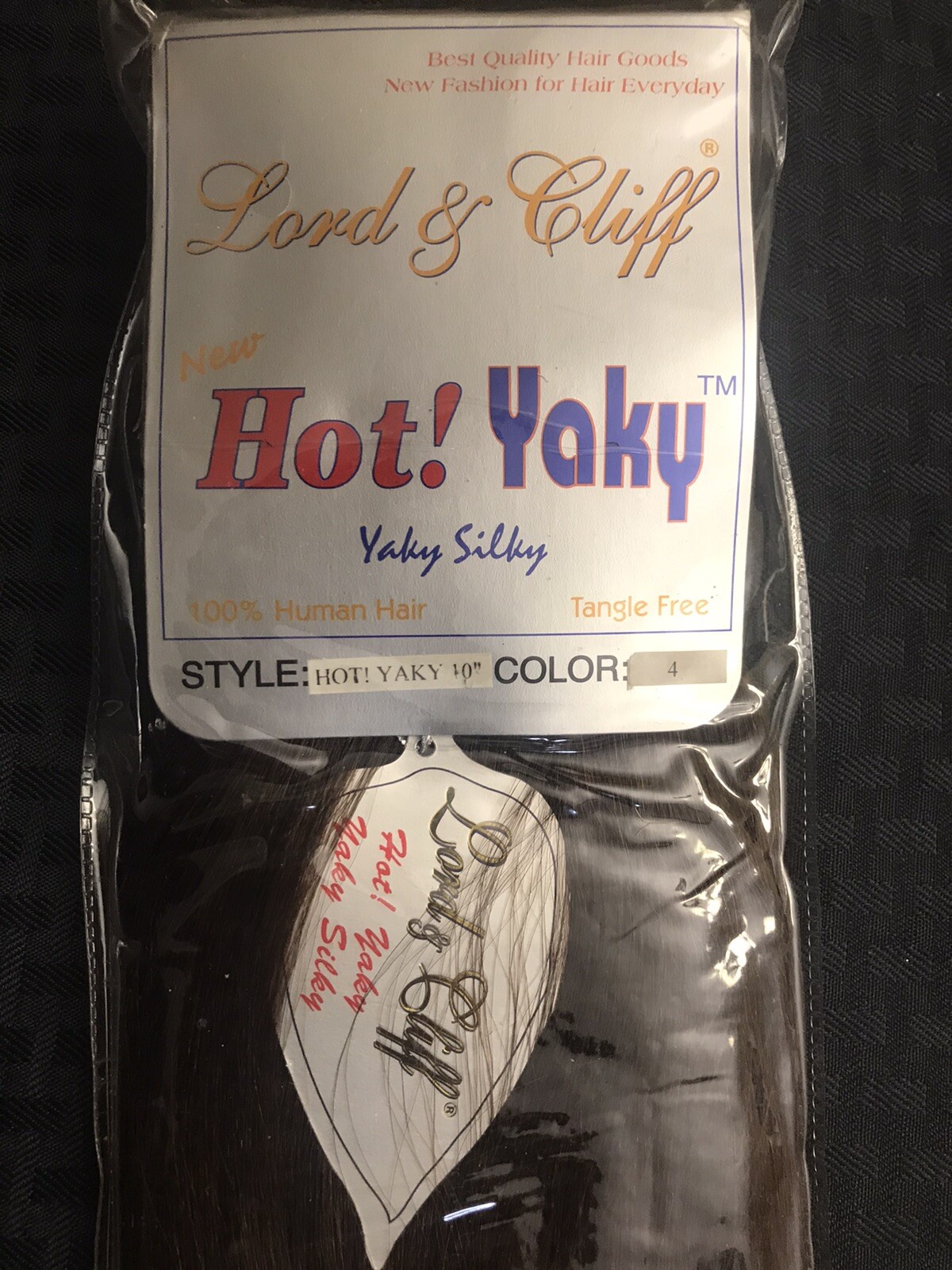 Lot of 10 Lord & Cliff 100% Human Hair Extension HOT Yaky 10”inch Color:4