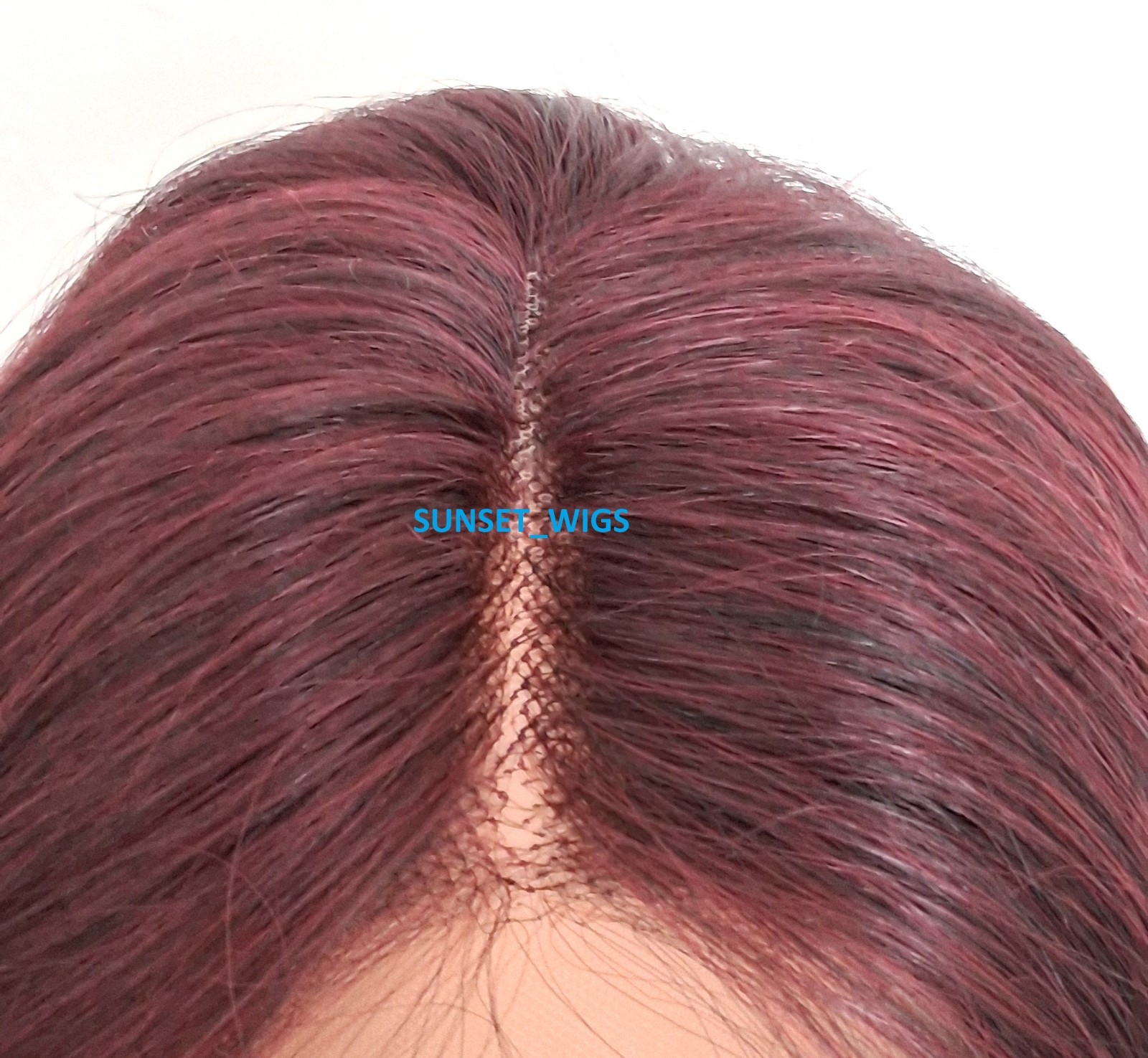 32″ LACE FRONT WIG LONG WAVY LAYERED BLACK BURGUNDY MIX #T1B.BURG HEAT OK NWT