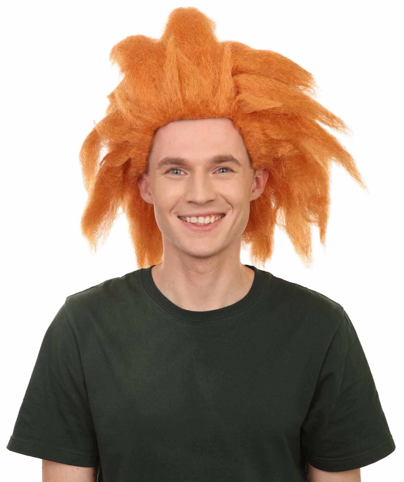 Adult Men’s 18″ Inch Long Halloween Cosplay Spiked Monster Fighter Wig, HM-1450A