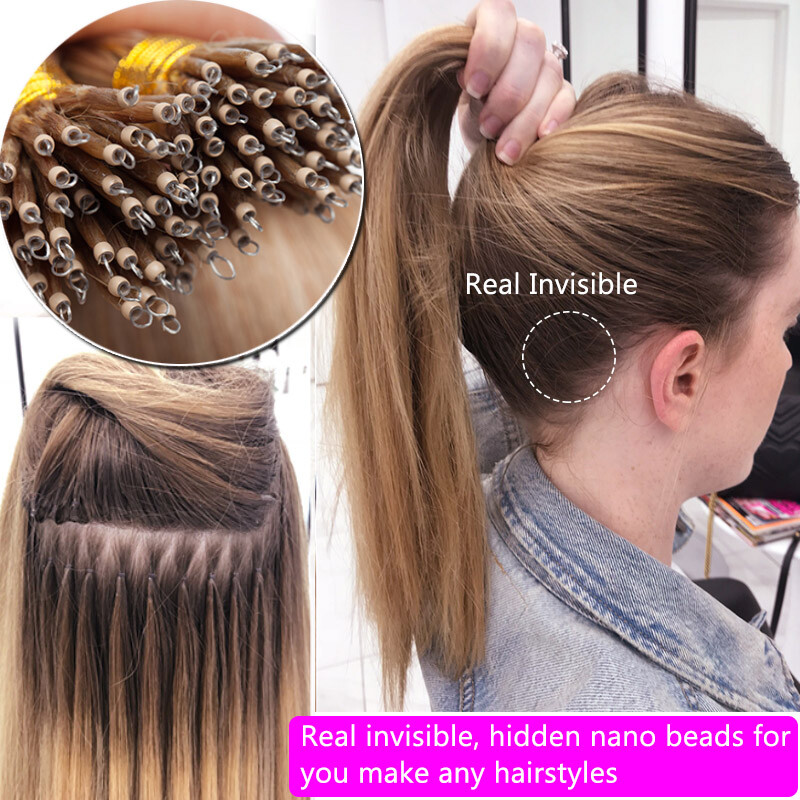 3MM 5MM 6MM Micro Ring I Tip/Micro Loop Ring Hair Extension Nano Beads Silicone