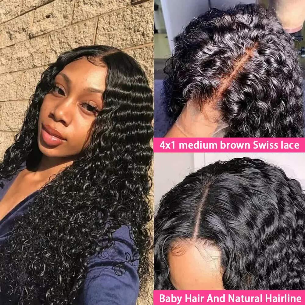 2022 Human Hair Lace Front Wig Womens Brazilian Human Long Curly Wavy Hair Wigs
