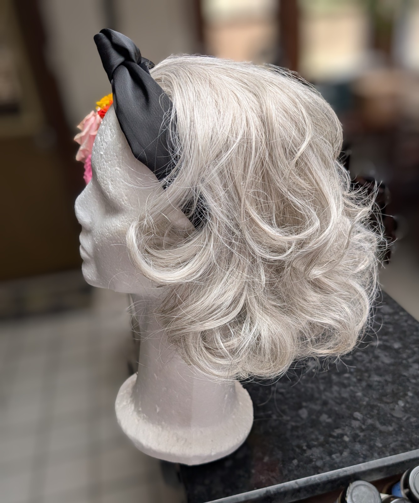 Toni Brattin Headband Wavy Fall Hairpiece Wig Light Gray