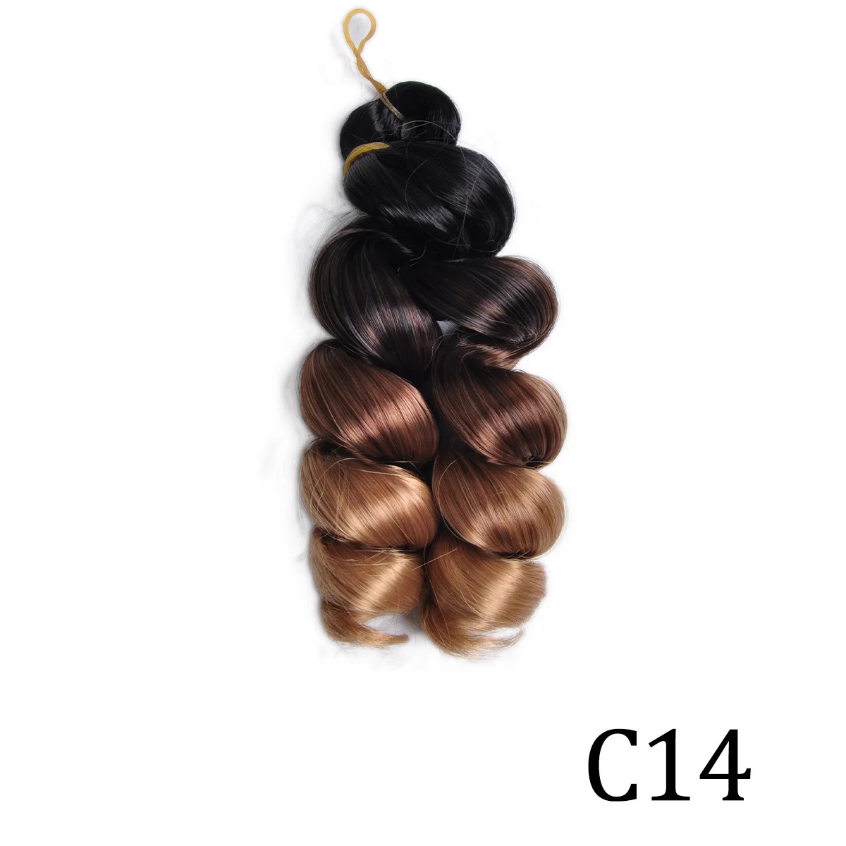 12Inch French Curls Synthetic Hair Extensions Loose Deep Wave Crochet Braids