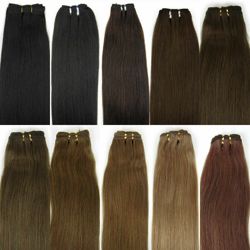 50g Weft Sew In Full Head Weft Human Remy Hair Weave Weft Extensions 30-70cm